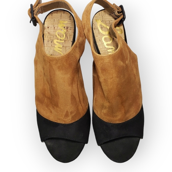 SOLD SOLD Sam Edelman Kenya Cork Peep Toe Wedges - Picture 3 of 12